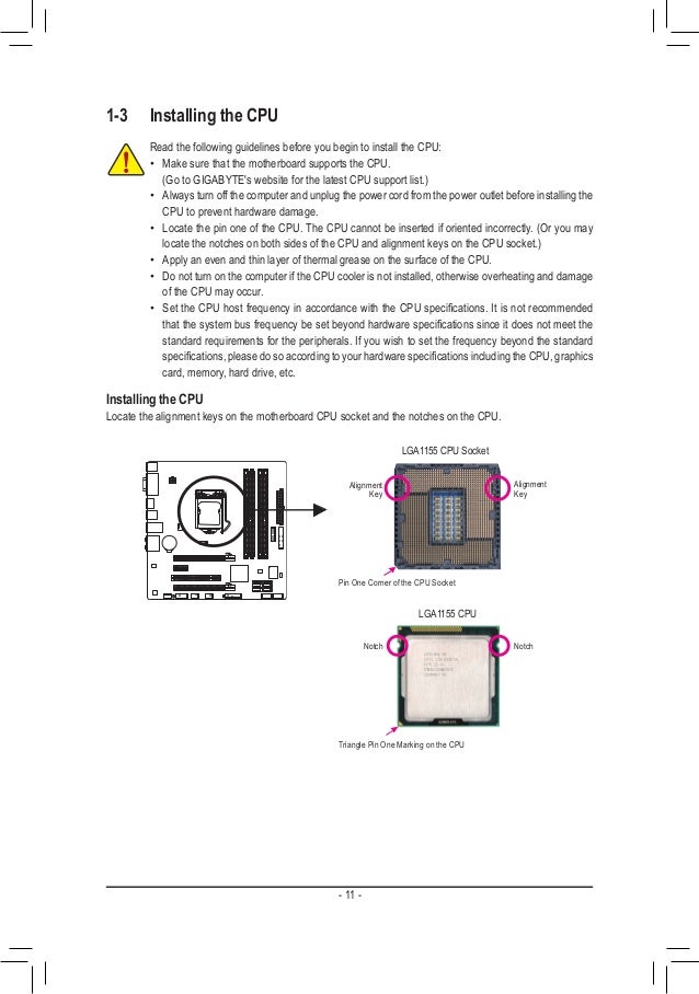 Gigabyte mb manual ga-q77m-d2h_e
