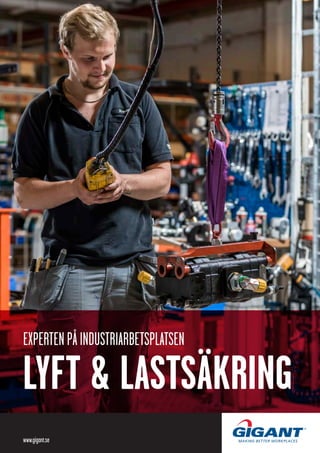 LYFT & LASTSÄKRING
EXPERTENPÅINDUSTRIARBETSPLATSEN
www.gigant.se
 