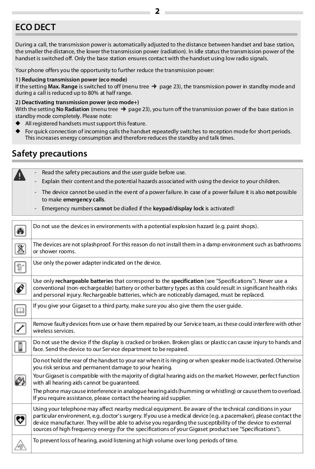 Gigaset a Digital Cordless Telephone User Guide