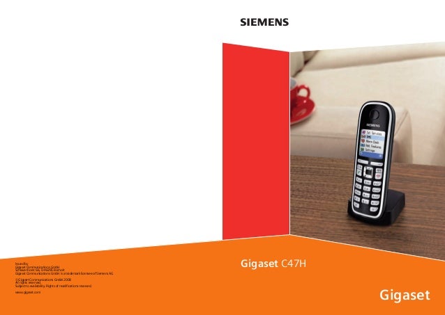 Gigaset C47 Handset User Guide Gigaset C47 Handset User Guide
