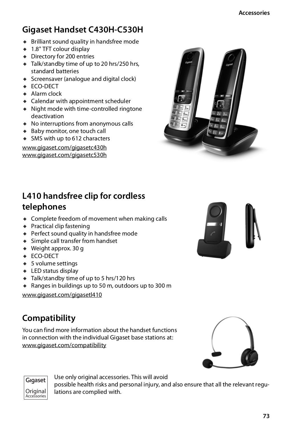 Gigaset C620A Digital Cordless Telephone User Guide
