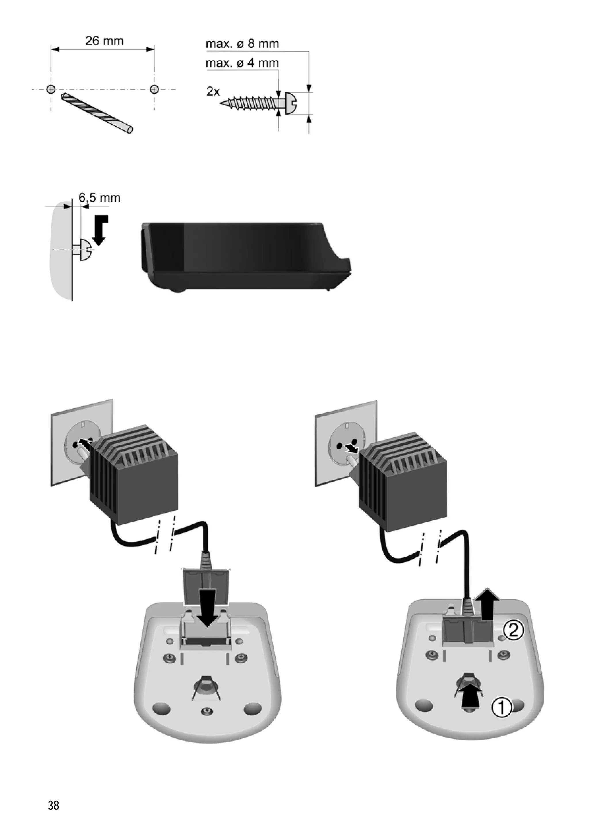 Version 4, 16.09.2005

Gigaset S68H / IM1 - en / A31008-M1950-R101-1-4N19 / montage_charger.fm / 29.9.08

38

 