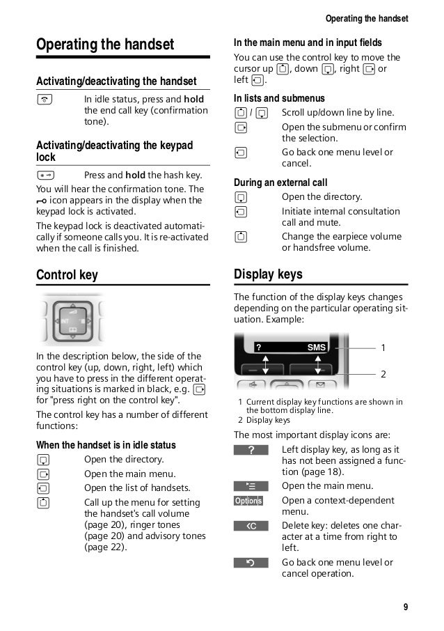 Gigaset S68 Handset Telephone User Guide