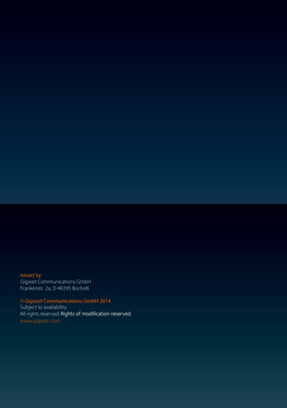 Gigaset SL400/400 A / GBR / A31008-M2103-L101-4-7619 / Cover_back.fm / 30.07.2014
 