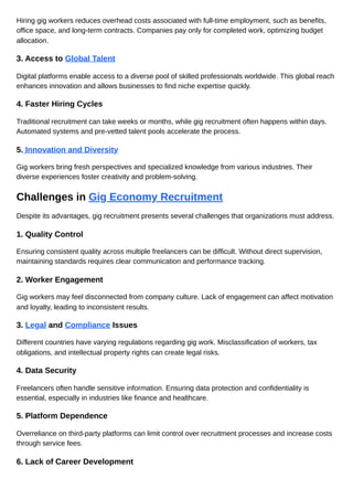 Gig Economy Recruitment.pdf for the employers | PDF