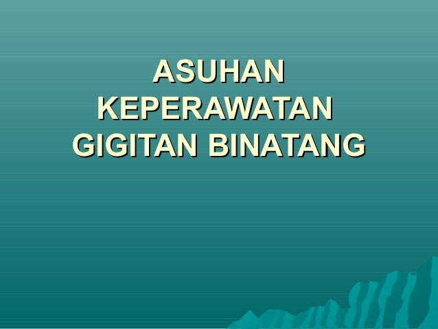 Gigitan Binatang Askep