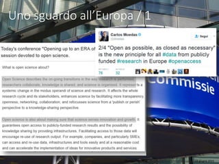 Moedas – Oetinger, Opening up to an ERA of innovation, 22 giugno 2015
Uno sguardo all’Europa / 1
 