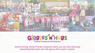 Award-winning, family-friendly restaurant where you can relax and enjoy
outstanding food while your kids play to their hearts’ content.
 