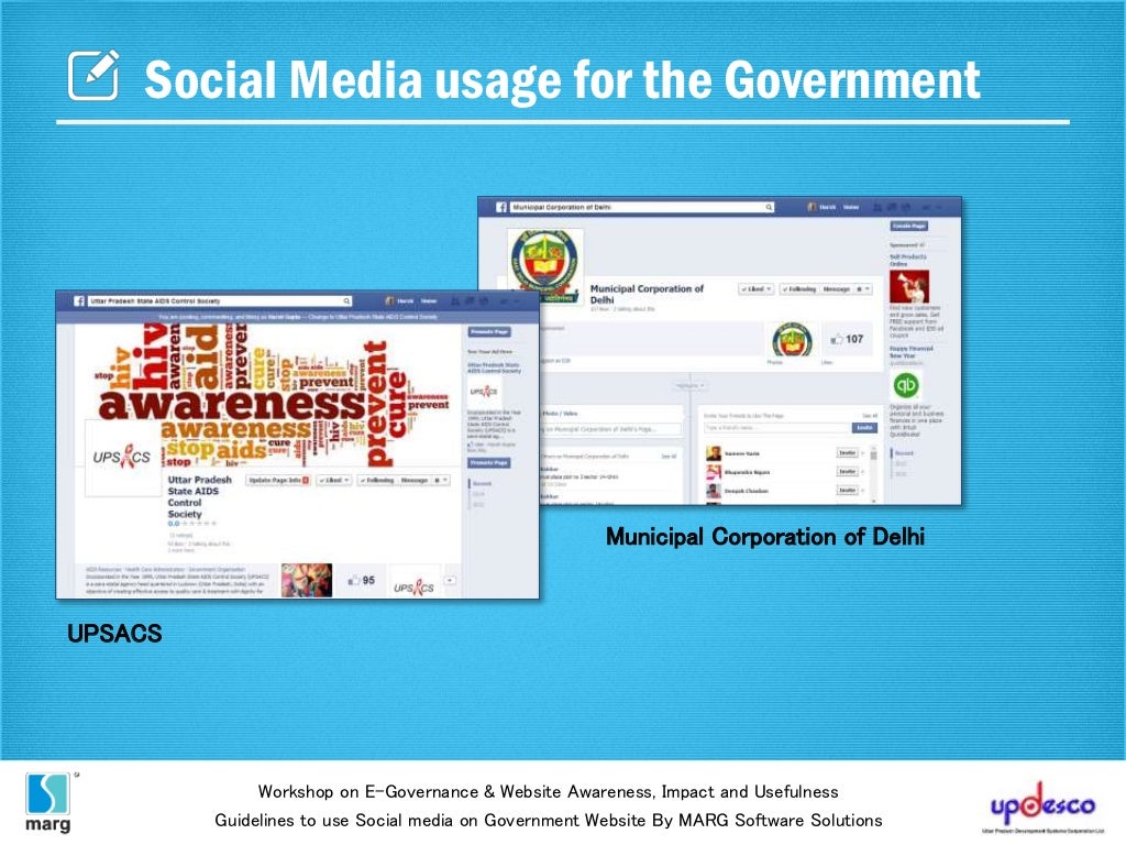 Guidelines for using Social Media on Government sites