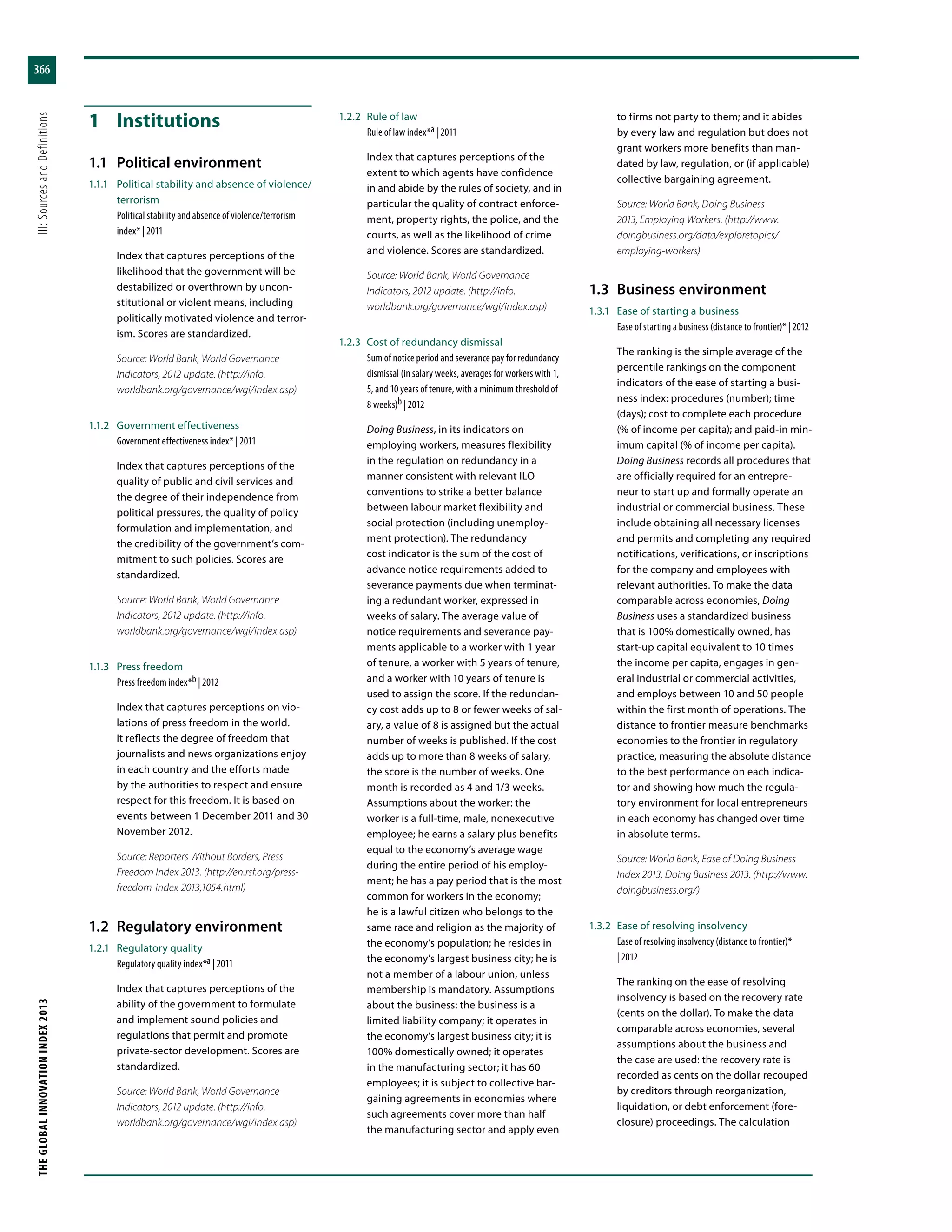 Global Innovation Index 2013