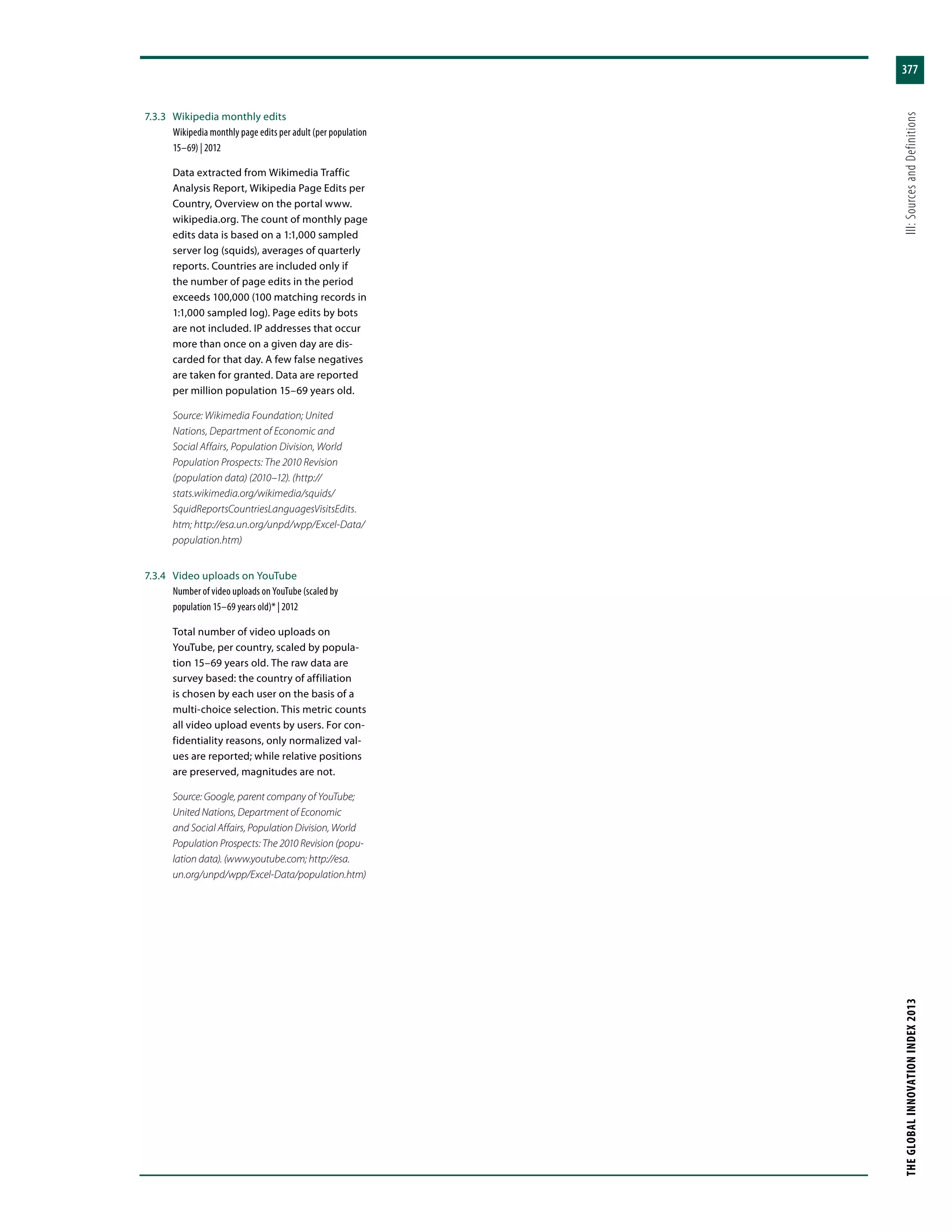 Global Innovation Index 2013