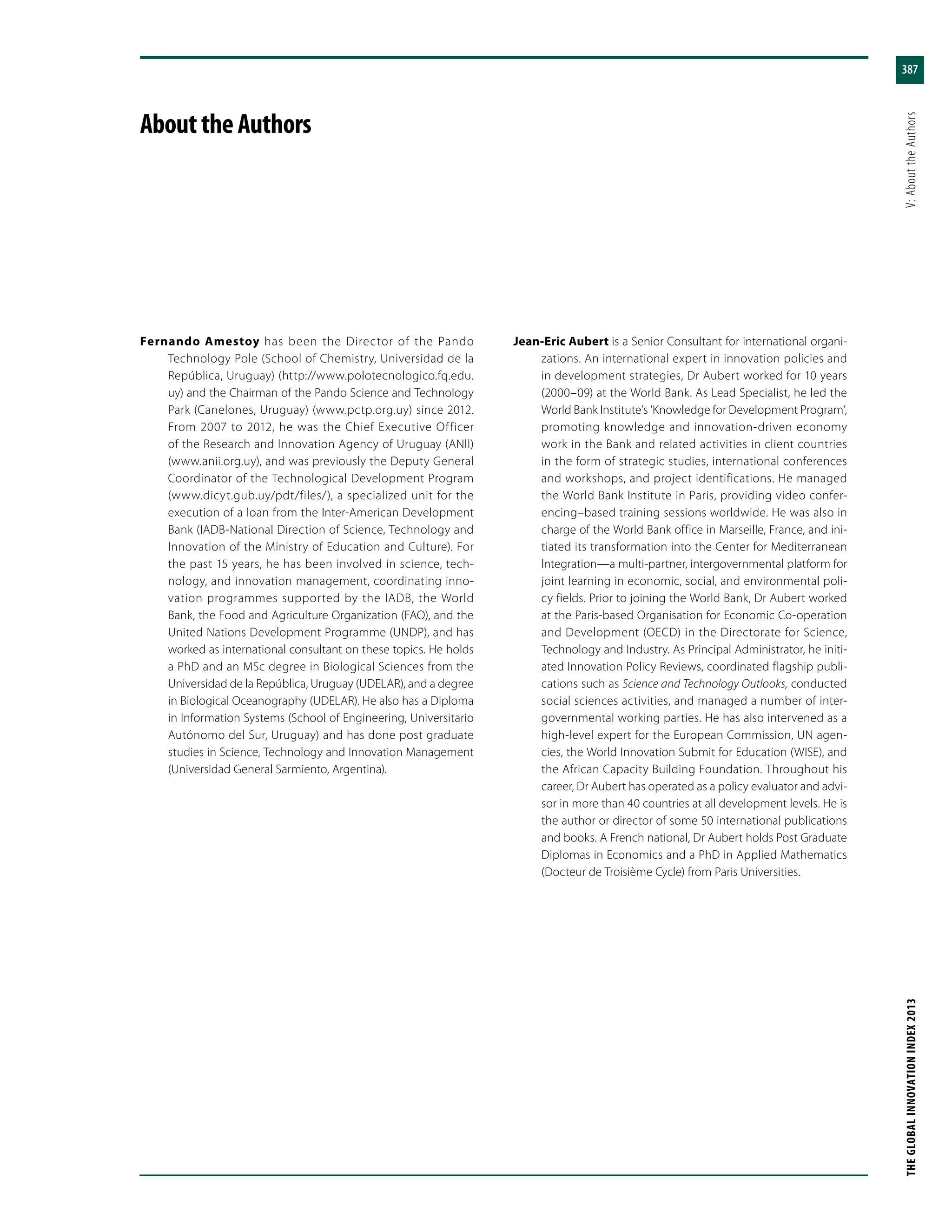 Global Innovation Index 2013