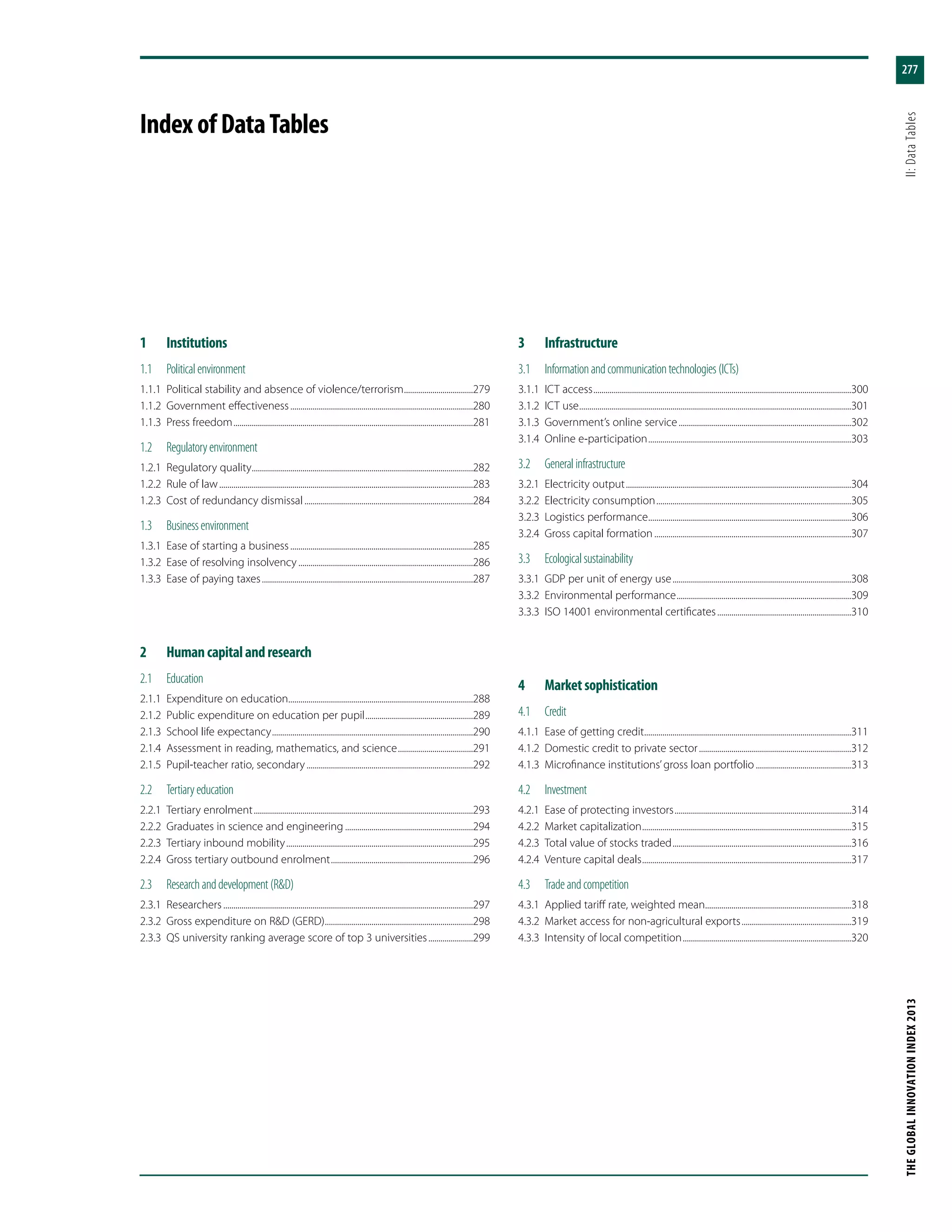 The Global Innovation Index 2013