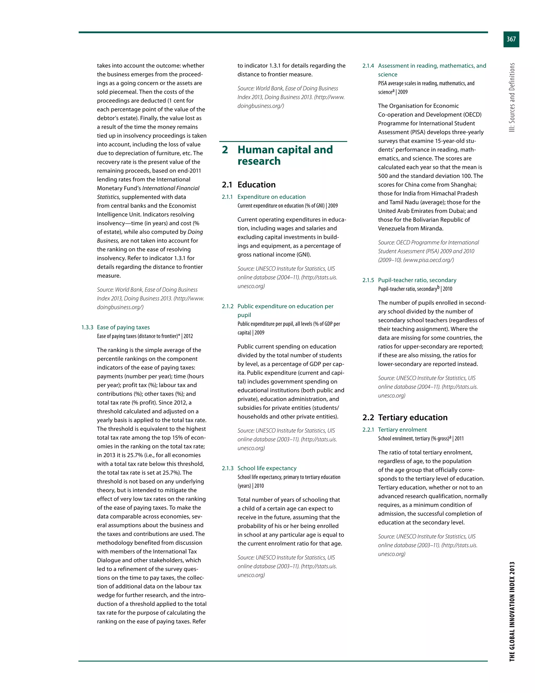 The Global Innovation Index 2013