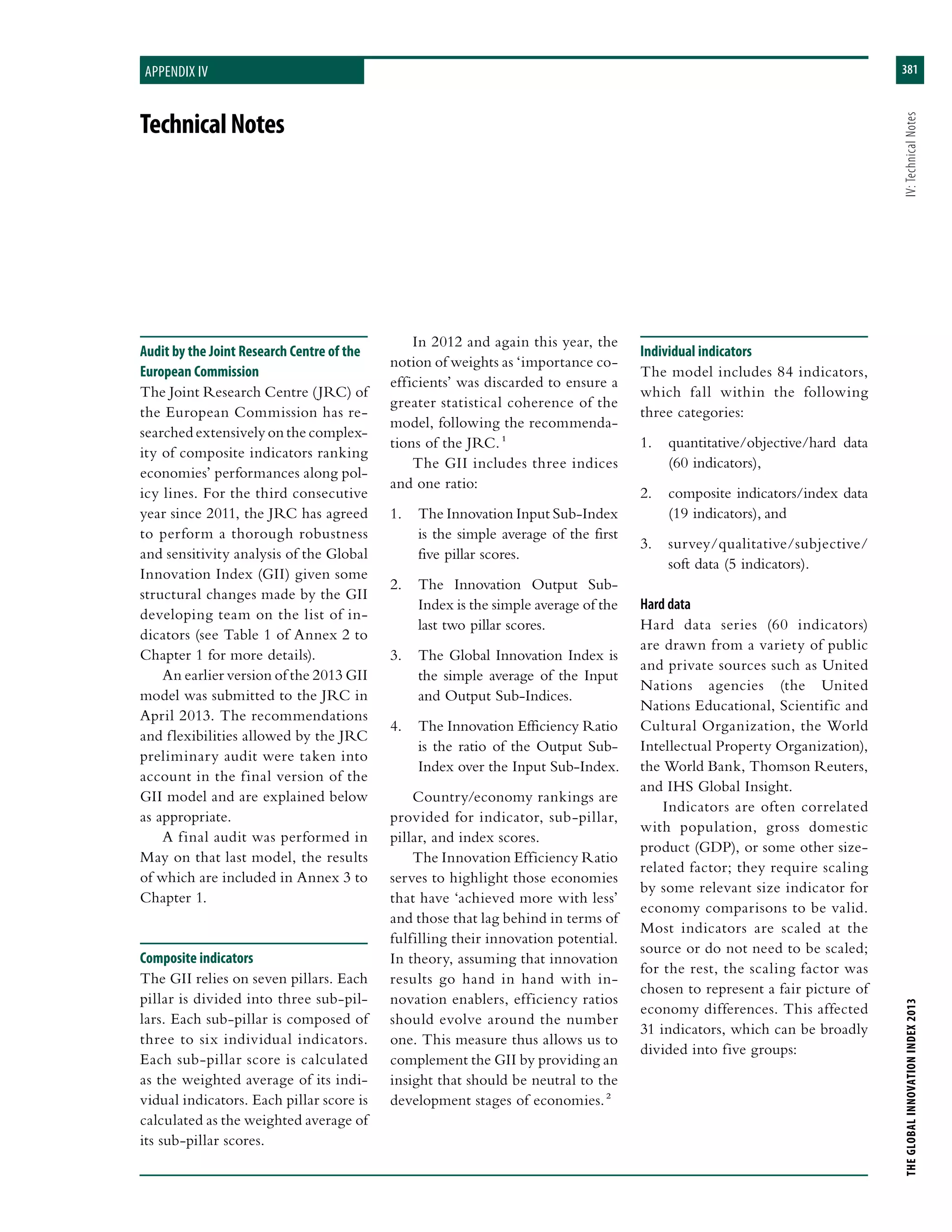 The Global Innovation Index 2013