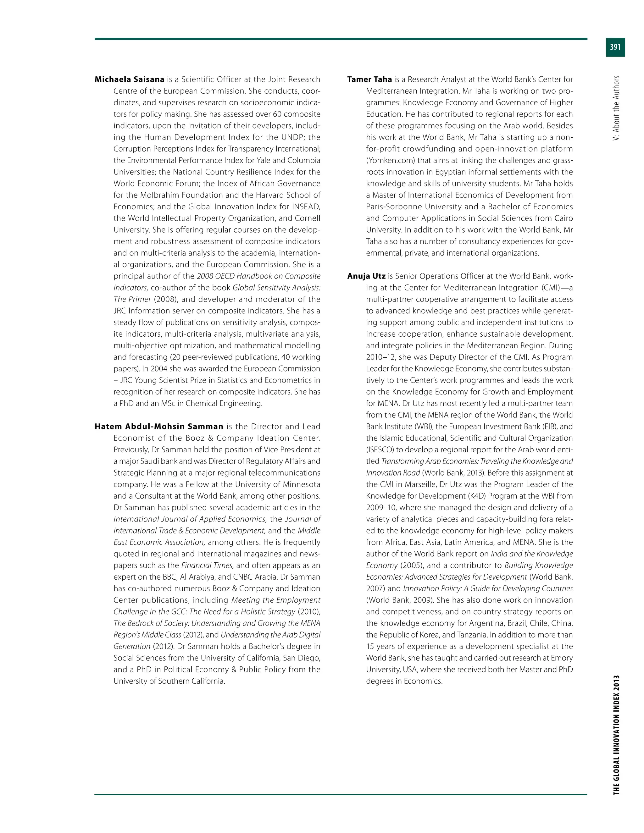 The Global Innovation Index 2013