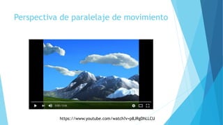 Perspectiva de paralelaje de movimiento
https://www.youtube.com/watch?v=p8JRgDhLLCU
 