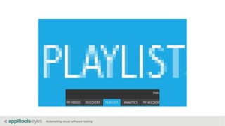 Automating visual software testing
 
