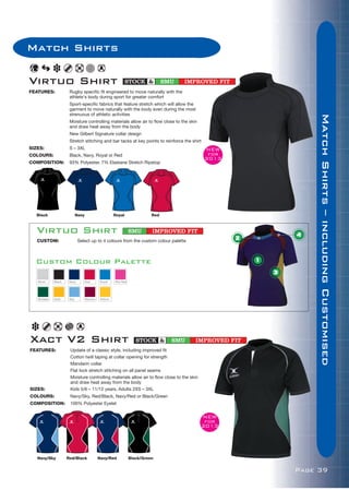 Clearance Line New Gilbert Rugby Xact Shirt Royal Various Sizes 