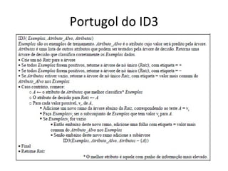 Portugol do ID3 
