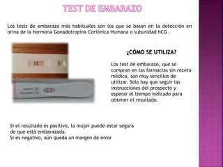 Test de embarazo define prospecto sale