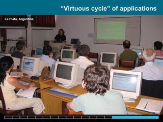 “ Virtuous cycle” of applications  La Plata,  Argentina 