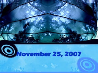 November 25, 2007 