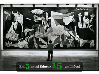 Em  5  anos! Educar  15  emilhões! 