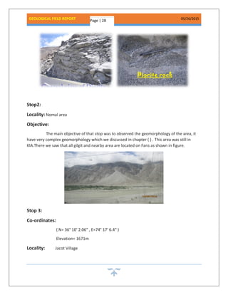 Gilgit field report by zeeshan (uoh ) | PDF