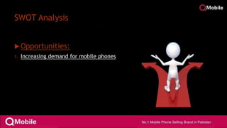 SWOT Analysis
 Opportunities:
1. Increasing demand for mobile phones
 