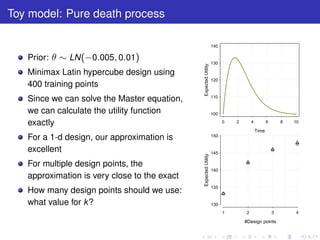Pure Death Process Bayesian Experimental Design for Stochastic Kinetic Models | PDF ...