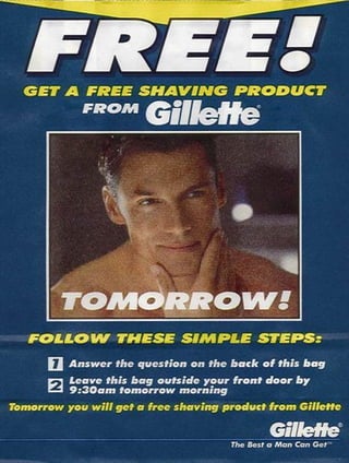 Circular Distributors Europe Gillette Mach 3 Campaign 