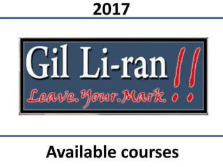 2017
Available courses
 