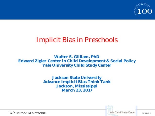 Implicit Bias in Preschools