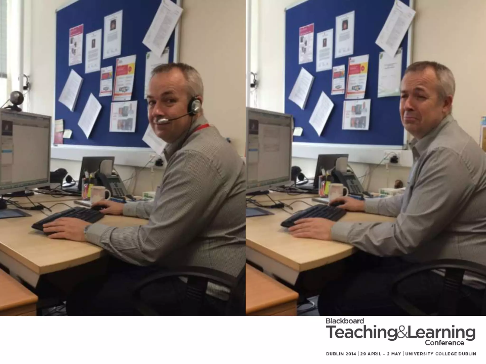 BARRIERS
1. Awareness
2. Skills
3. Equipment
i. Headsets and webcams
ii. Teaching room set-up
4. Technical support
5. Confidence
 