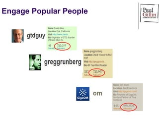 Engage Popular People 