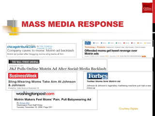 MASS MEDIA RESPONSE




                  Courtesy Digitas
 