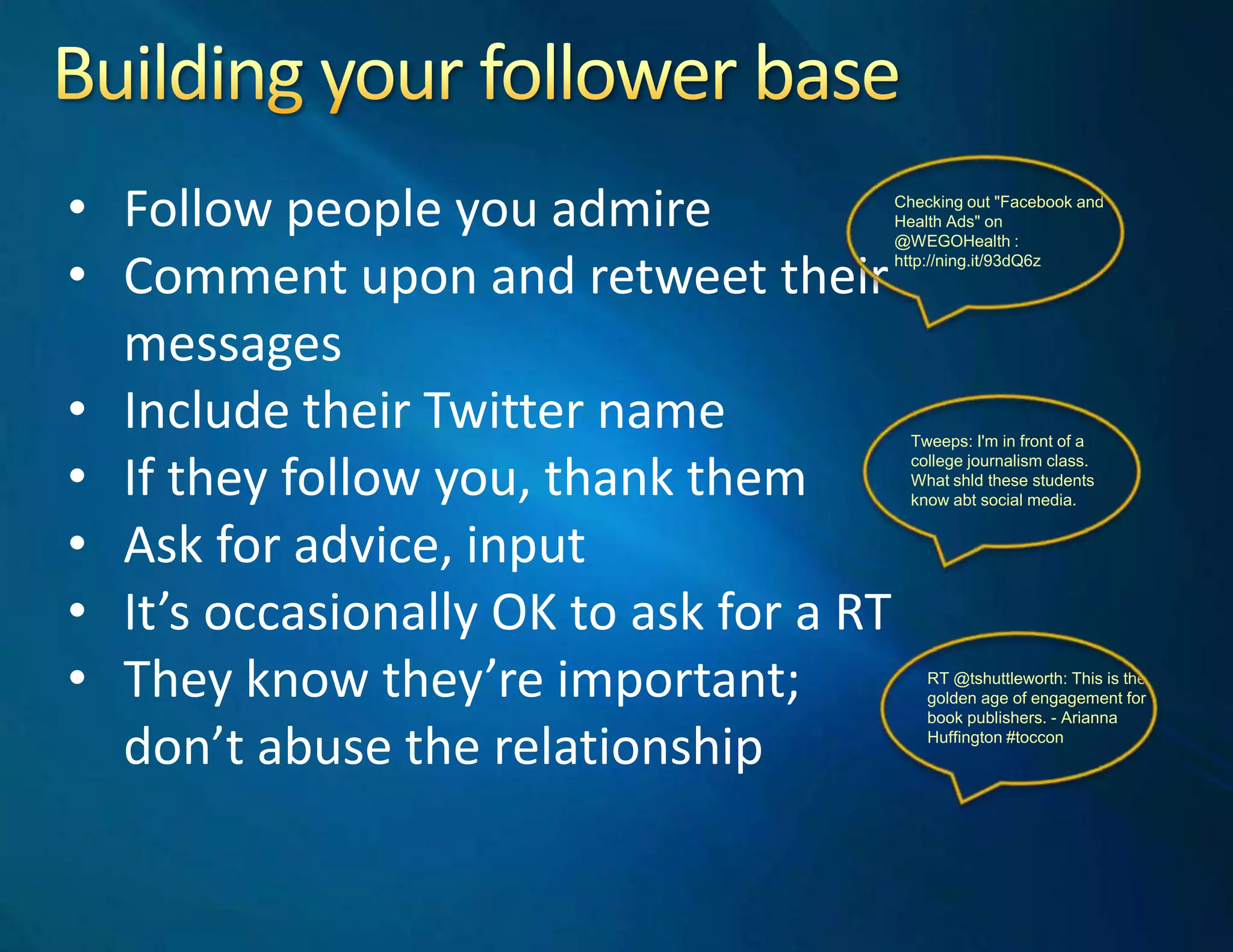 Include photo or logo, depending on intended useChange the default backgroundChoose images and themes consistent with the intended persona