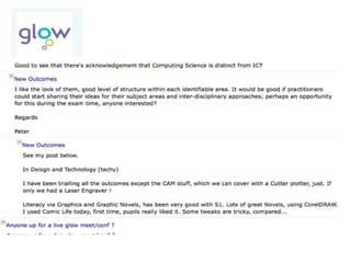 CfE: The New Experiences and Outcomes