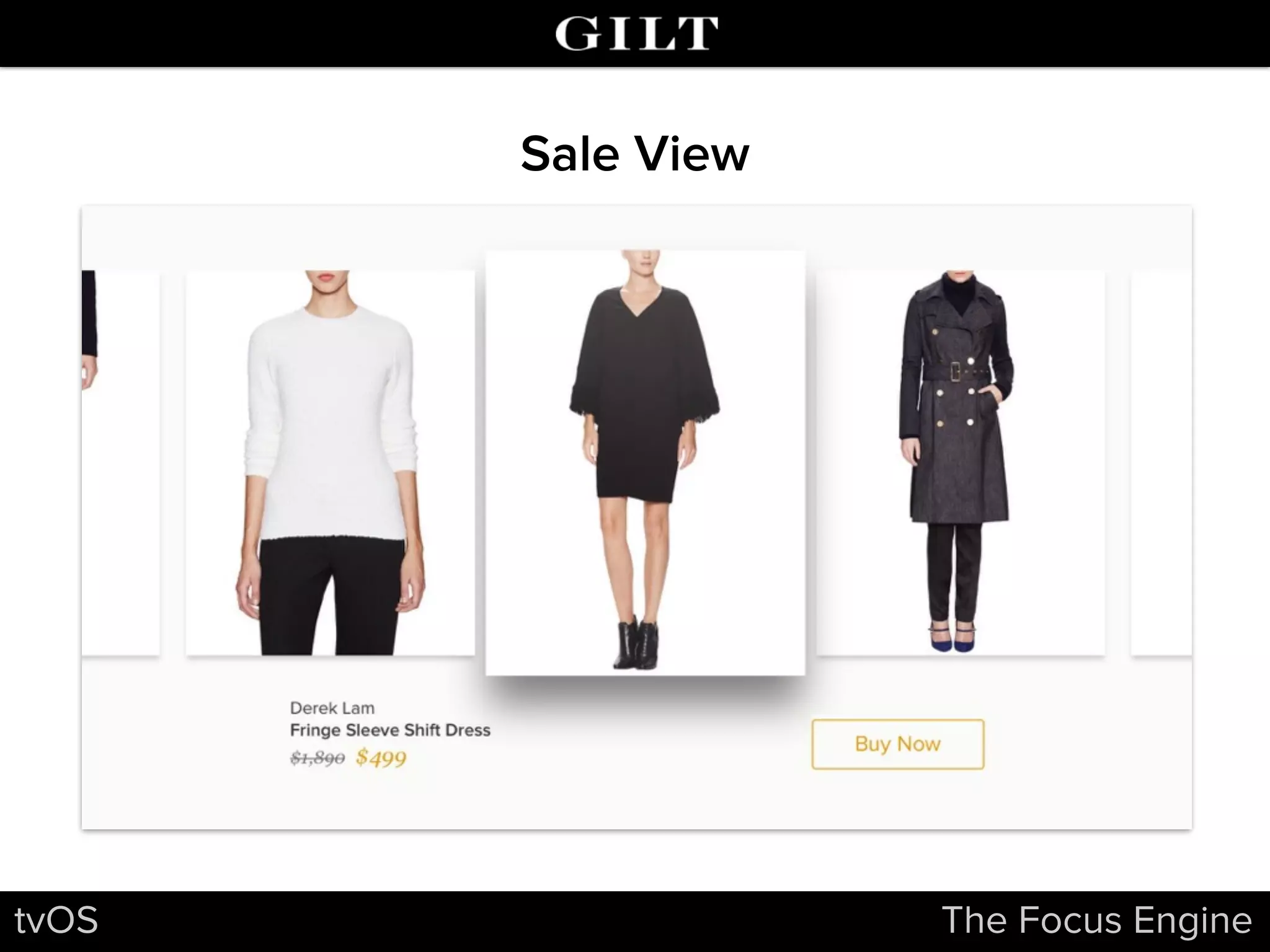tvOS The Focus Engine
Sale View
 