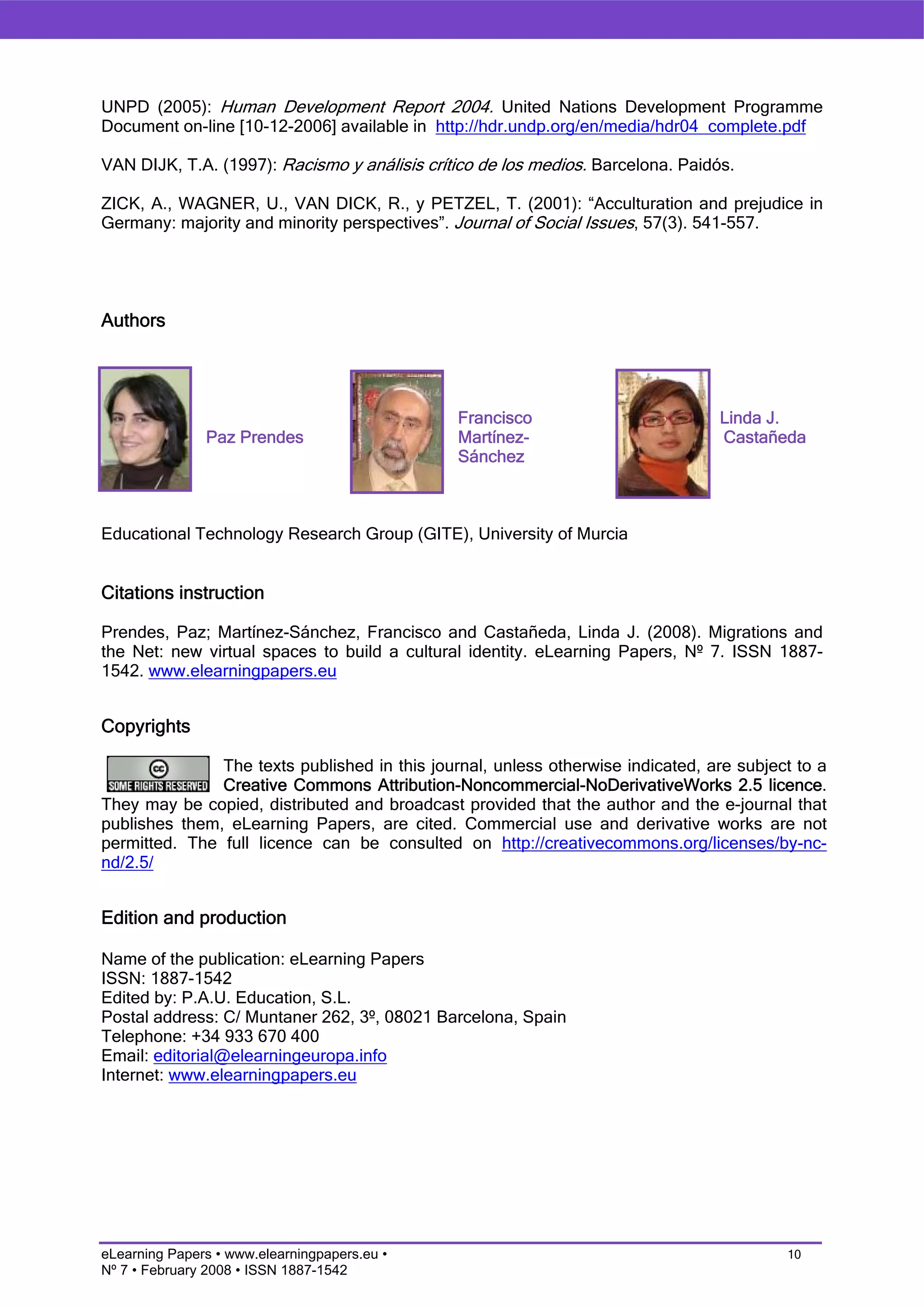 Migrations and the Net: new virtual spaces to build a cultural identity