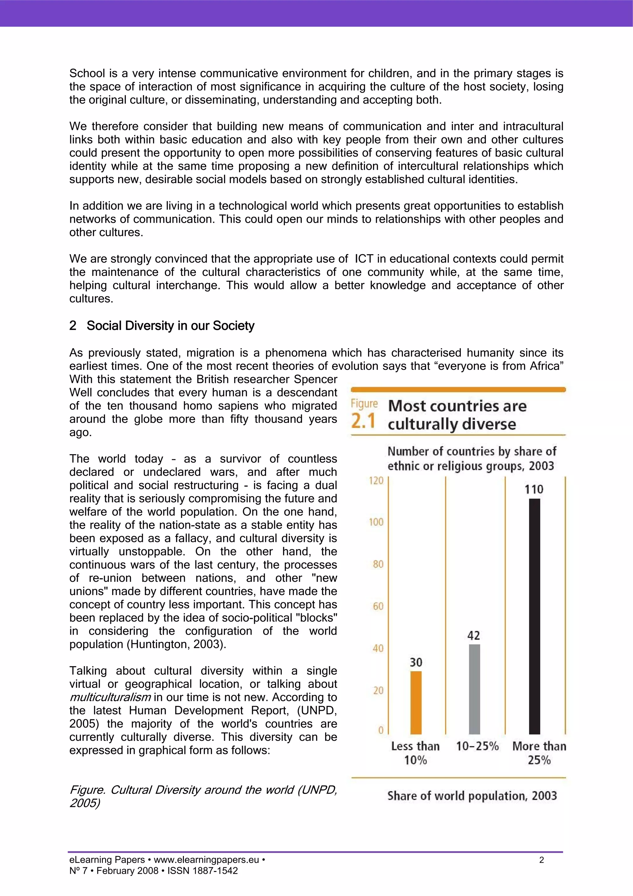Migrations and the Net: new virtual spaces to build a cultural identity