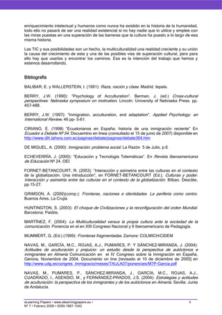 Migrations and the Net: new virtual spaces to build a cultural identity