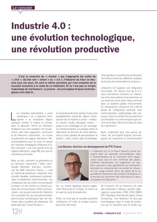 Philippe Charles, chef produit 
dans la division « Discrete 
Automation & Motion » 
d’ABB France 
« Quand le robot est con...