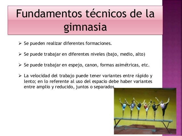 Gimnasia y su clasificacion