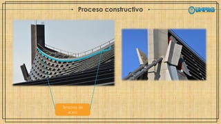 Proceso constructivo
Tensores de
acero
 