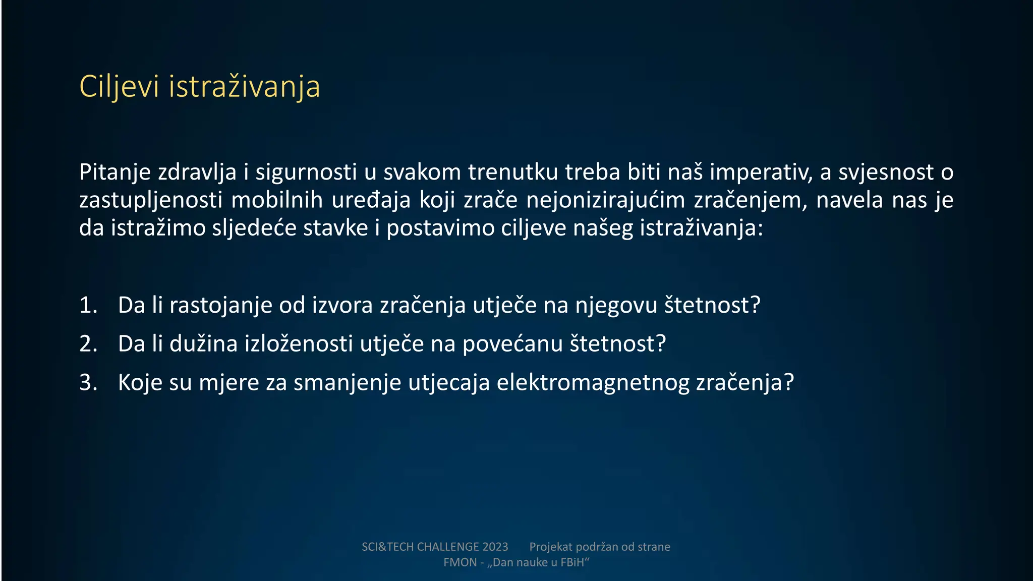 SAR ZRA ENJE IZ MOBITELA visual data 5