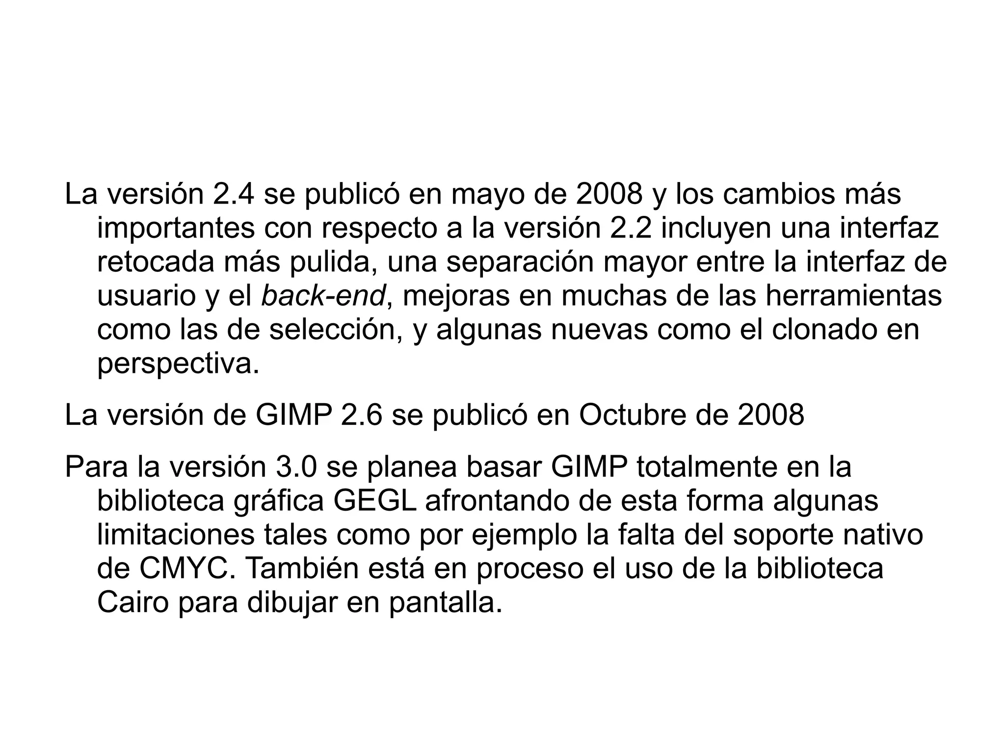 Larry Ewing con la creación de la famosa mascota Tux utilizando GIMP, dió una  clara muestra de lo que se podía obtener con GIMP. La versión 0,60 fue un momento crítico en el proyecto , con grandes cambios, los usuarios se mostraron reticentes a la versión, una de las mejoras permitía  dividir la memoria en regiones y con ello, gestionarla mejor.  