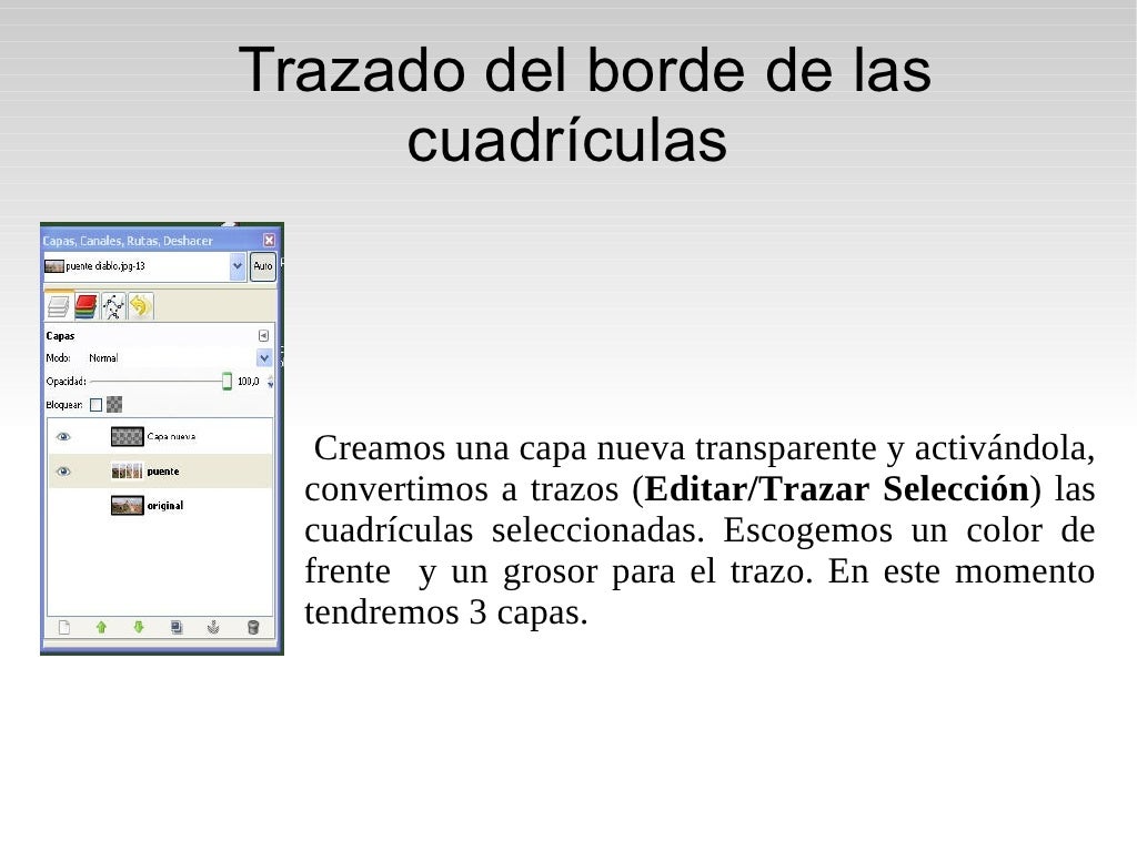 Como Cuadricular Una Imagen Con Gimp
