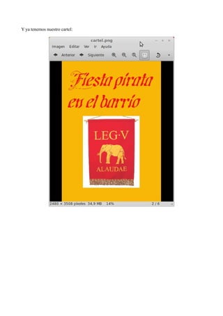 Y ya tenemos nuestro cartel:
 